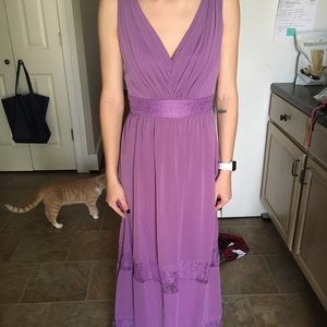 Purple maxi dress